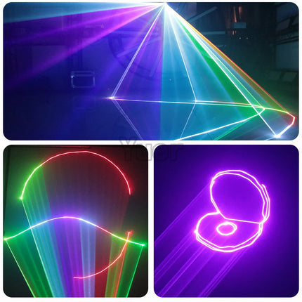 NEW 3W 5W 6W Bluetooth APP IOS/Android Control Animation Beam Scanner RGB Laser Projector DJ Disco Wedding Effect Light DMX512