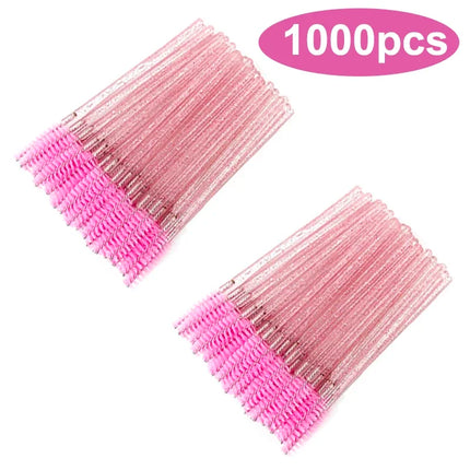 Wholesale Eyelash Brush Mascara Wands Wholesale Spoolies Eyebrow Lash Cleaning Brushes Applicator Makeup Tools 50/1000/2000pcs