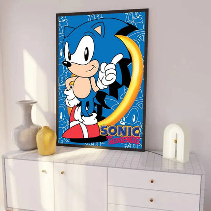 Sonic Game Poster Print A5-A2 - Wall Art Decor Room Office Gift / Poster Sonic A5-A2 - Déco Murale Bureau Cadeau