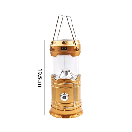 Solar Multifunctional Handheld Camping Lamp Tent Lamp LED Portable Flashlight Portable Waterproof Emergency Powered Work Light
