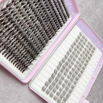 Mixed 9D Faux Mink Eyelashes 200 Bundles Natural Look Eyelash Extensions Individual Clusters 10-16mm Makeup Tools for Eyes