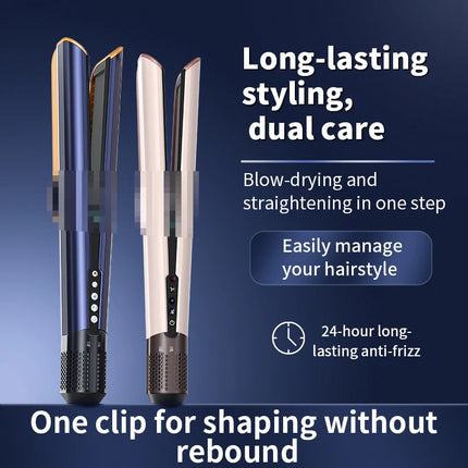 Hair Straightening Comb Hair Dryer HT01 Huaqiangbei Flat Iron Straightener Negative Ion No Hair Damage Dry Wet Use