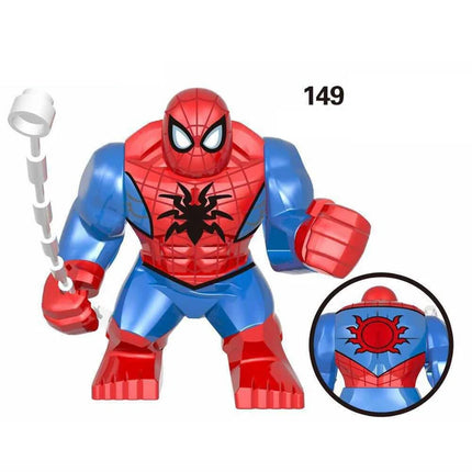 Superhero Figure  Panther Red Hulk Big Size Crocodile Thanos Hulk Building Blocks Children Assembled Educational Toys