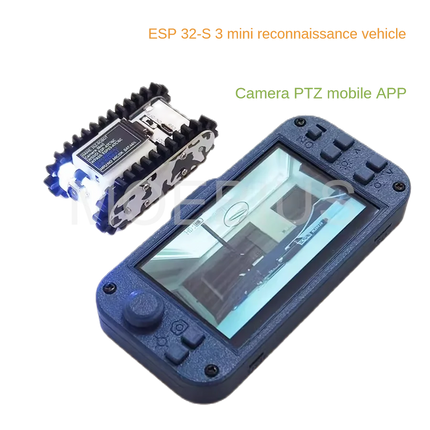 Mini APP Control Robot Car Pipeline Detection with Camera WiFi Fpv Image Transmission Mobile Phone Control Video Car Esp32