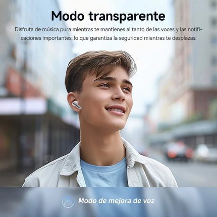 QCY Melobuds N50 ANC Bluetooth 5.4 Wireless Earphones Active Noise Cancellation 6 Mics Clear Call Earbuds Multipoint Connection