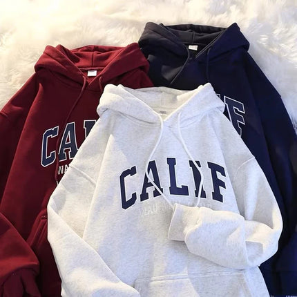 Sweatshirt printed hooded pullover Korean fashion loose and casual hooded pullover for women Y2k
