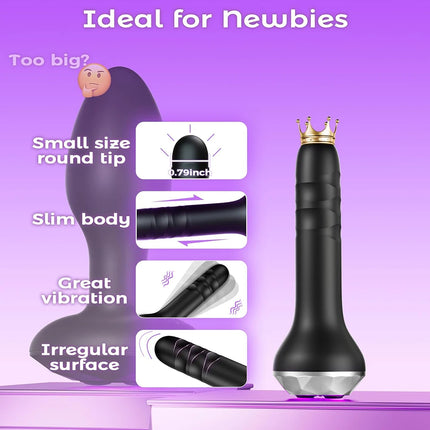 360° Rotating Anal Vibrator Male Prostate Massager Vibrating Rotating Butt Plug Anal Dildo Buttplug Adult Sex Toy for Men Gay