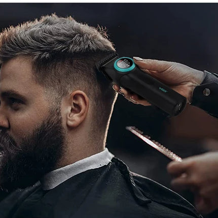 VGR 001 977 New Hair Trimmer Set High-End Men's Hair Clipper Smart Digital Display Electric Trimmer with Engraving and Whitening Functions