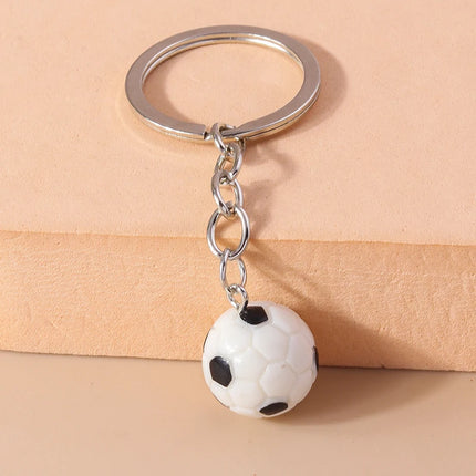 Fashion Mini 3D Soccer Football Keychain Sport Ball Key Ring for Men Women Car Key Holder Handbag Pendant  Jewelry Gift