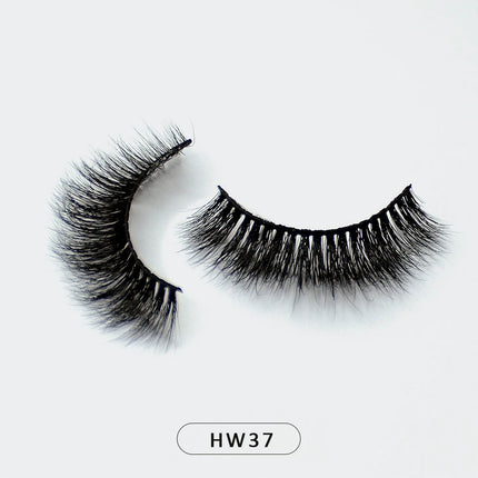 Dropshipping Wholesale Natural Wispy 3d Mink False Lashes Makeup Mink Fake Eyelashes With Soft Band Make-up For Women