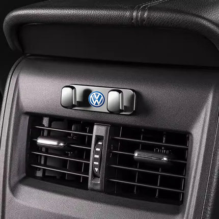 VW Logo Car Interior Accessories Zinc Alloy Storage Hooks For VW GTI Scirocco Polo Passat B5 B6 Golf Tiguan Jetta T-ROC Beetle