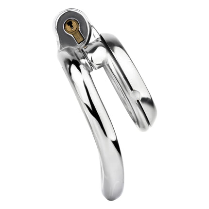 FRRK 268 Flat Button Sissies Male Chastity Cage, 240 Steel Urethral Inverted Chastity Belt, Slave Man Sex Toy Anti-Cheating
