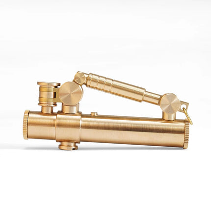Metal Brass Cigarette Lighter Men Gift Unique Lighters Japanese Novel Mechanical Press Ignition Fuel Gasoline Lighter
