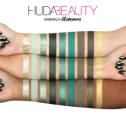 Huda Beauty 9 Color Palette Diamond Amethyst Ruby Red Gold Eye Shadow Pallete Matte Shimmer Eyeshadow Palette Glitter Makeup