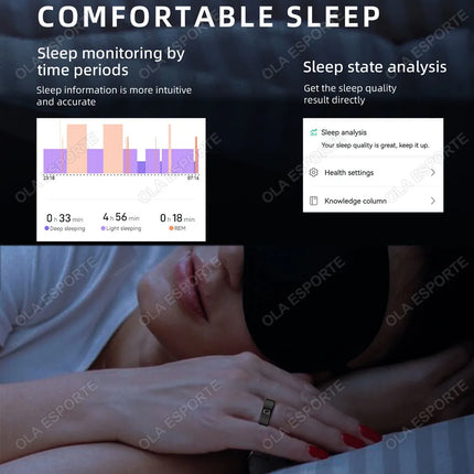 NFC Smart Ring 2026 Real-Time Heart Rate Sleep Health Monitoring NFC Smart Access Control IP68&5ATM Waterproof Sports Smartring