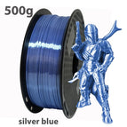 Silk silver blue500g / China Mainland