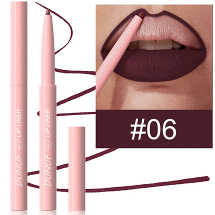 12Color Waterproof Lip Liner Pencil Dark Red Brown Lipstick Pencil Lip Outline Nude Matte Lipstick Crayon Contouring Tint Makeup