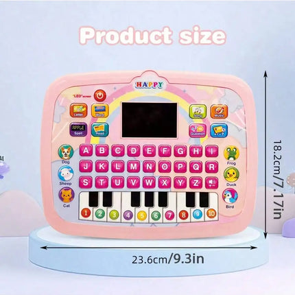 Kids Tablet Toddler Learning Pad with Teach Alphabet Numbers Word Music Math，Early Development Interactive Toy for Boys & Girls
