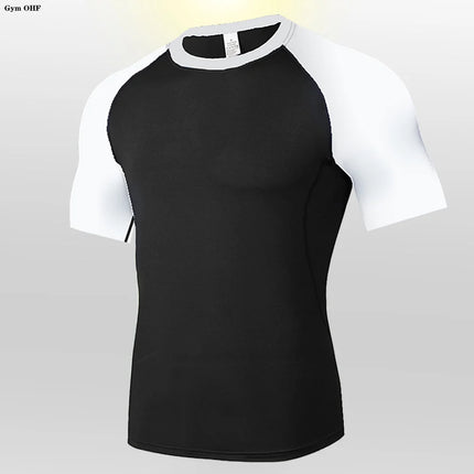 Men's T-Shirt Running Sport T Shirt Men Compression Top Tee Fitness Quick Dry Tight Training Gym Sport Running Shirts Men Jersey