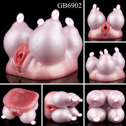 GEEBA Fantasy Big Breasts Men's Masturbator Sex Toys For Men18+ Realistic Vagina Pocket Pussy Men's Onahole Adult Man Stroker