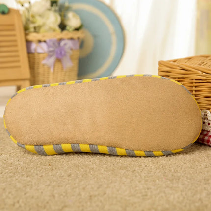 Women Indoor Slippers Warm Plush Home Slipper Autumn Winter Shoes Woman House Flat Floor Soft Silent Slides for Bedroom