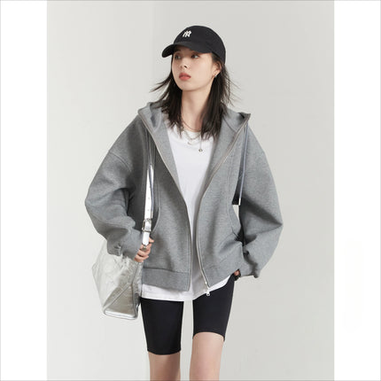 CHIC VEN Women Sweatshirts Loose New Drawstring Hooded Female Jacket BF Style Woman Sports Coat Spring Autumn 2025