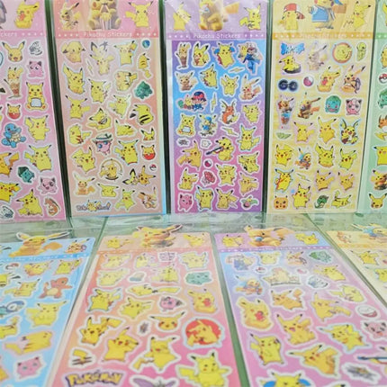 20pcs Anime Pokemen Pikachu Stickers Stationary Aesthetic Diary Decoration Art Supplies Decals Scrapbooking Sticker Toys Gifts