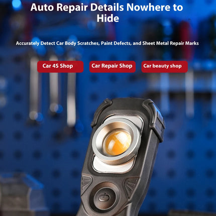 FUNAYA Portable Flashlight Car Detailing Tools Car Paint Finish Lamp Scan Swirl Magnetic Grip Multi Auto Repair Working Lights