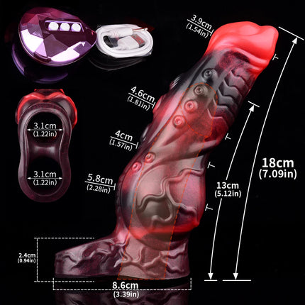 FAAK Remote Control Vibrating Silicone Cock Sleeve 2 Sizes Penis Extender Fantasy Hollow Horse dildo Vibrator Adult Sex Toys