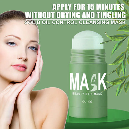 Green Tea Mask Face Clean Stick Moisturizing Deep Cleansing Remove Pores Blackhead Facial Mask Oil Control Cosmetics Makeup