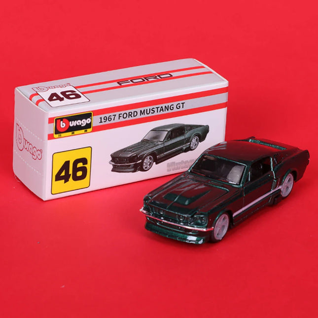 Bburago1:64 Ford GT500 Multiple Model Small Collection Car Alloy Model Toy Gift Scene Decoration Classic and Exquisite