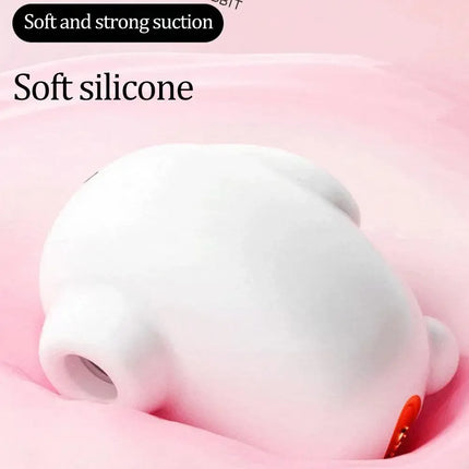 Vibrating Egg Massager Cute Rabbit Clitoral Suction Vibrator G Spot Stimulator USB Rechargeable Adult Sex Toy for Women