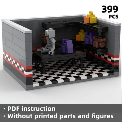 Pizzeria Retro Fantastic - 298 Piece Building Blocks MOC