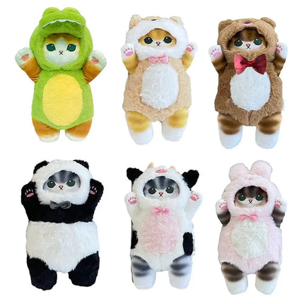 In Stock Genuine Mofusand Vinyl Series Blind Box Shark Cat Surprised Box Plush Toy Cute Doll Ornaments Kids Toys Birthday Gift
