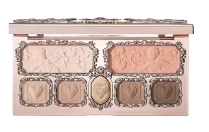 Flower Knows Series Shell Strawberry Angel Moonlight Mermaid Jewel Eyeshadow Palette 5 Colors Pearlescent Mashed Potatoes