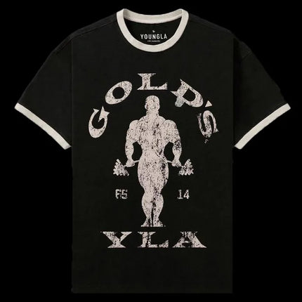 Men Fitness Cotton T-Shirt Printed - Summer Breathable Gym Running Top
