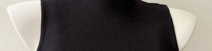 Korean Sle Knitted Vest Women's Base Layer Tank Top Svel f High Collar Spring Autumn Winter Inner And Outer Wear