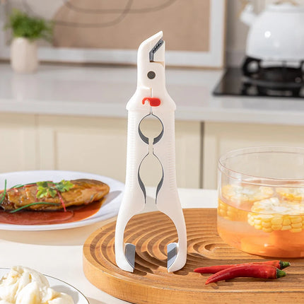 Anti Slip Home Kitchen Silicone Anti Scalding Clip 3-in-1 Anti Scalding Clip Tray Holder Bowl Holder Multifunctional Tray Holder