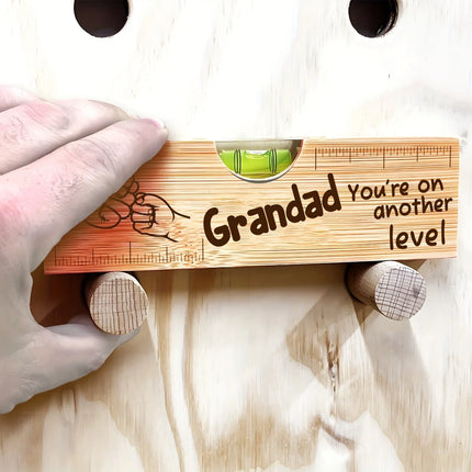 Rectangle 2D Wooden Bottle Opener Featuring The Phrase 'Grandad You'Re on Another Level', Perfect  Birthdays Holidays Gifts Toys