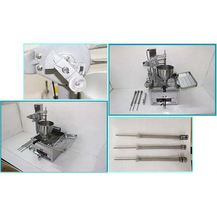 Gas-Heated Automatic Donut Maker Multi-Shape Countertop Donut Machine Three Sizes of Molds Free Expansion(Customized)