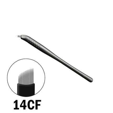 10Pcs Disposable Microblading Manual Pen Sterilized Permanent Makeup 3D Eyebrow Tattoo Pen