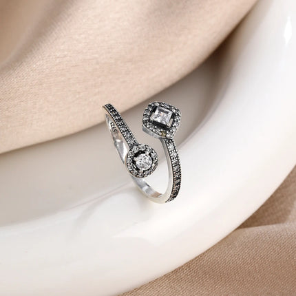 925 Originales Silver Bow Tree Of Life All For Love Heart Wedding Ring Luxury Set Woman Jewelry Party Gift Things From 1$