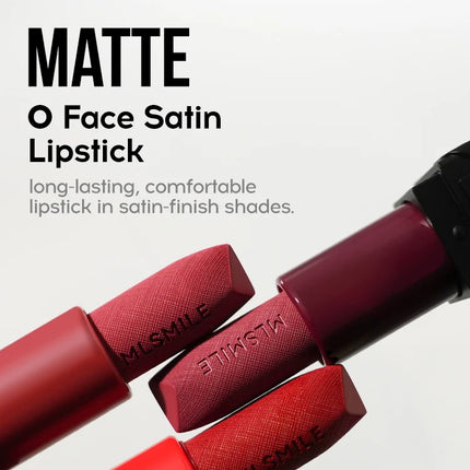 6-Color Embossed Matte Lipstick, Easy to Apply, Moisturizing and Natural Finish Long-Lasting Smooth Texture for Soft and Elegant