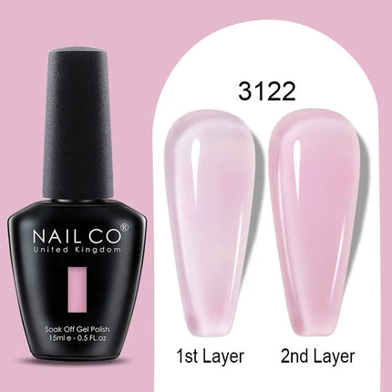NAILCO Winter Series Color Gel Nail Polish 15ML Semi Permanent Soak Off Gel Varnishes Super Texture Gorgeous Nail Manicure Art