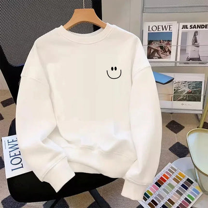 American Style Loose round Neck Printed Sweatshirt Women's plus Size Spring Autumn New Style Comfortable Outerwear Top