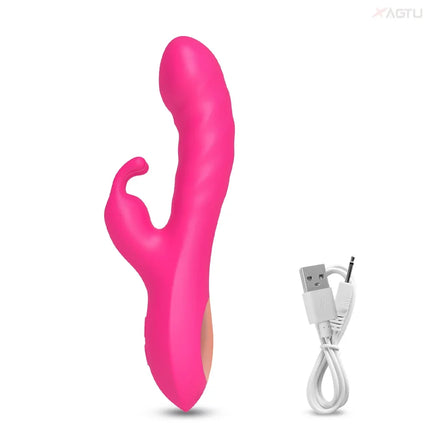 G Spot Rabbit Vibrator for Women Nipple Clitoris Stimulator Powerful Dildo Vagina Massager Adults Masturbator Female Sex Toy