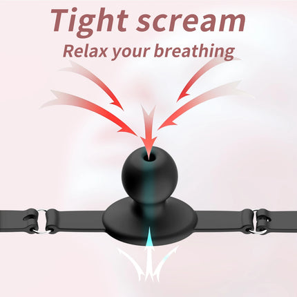 New development Silicone Mouth Gags Breathable Ball Gag Adjustable Belt Mouth Sex Toys For Adult Game Bondage Restraint Sexyshop