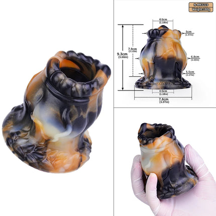 NNSX Hollow Anal Plug with Testicles Butt Plug Vaginal Anal Speculum Fisting BDSM Flirting Sex Toys For Woman Men Couples