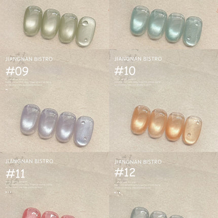 TC 12-Color Cat Eye Magnetic Gel Nail Polish 10ml Full Coverage Vernis Semi Permanent Super Gorgeous Nail Manicure Varnish Gel