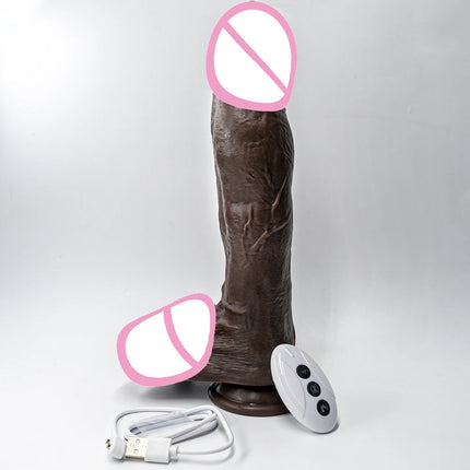 Big Telescopic Realistic Vibrating Dildo Vibrator Heating Thrusting Dildo Sex Toy Anal Stimulation Vibrating for Women 18